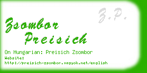 zsombor preisich business card